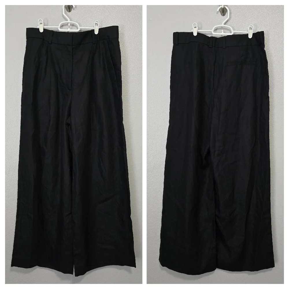 COS Black Wide Leg Pants - Picture 2 of 9